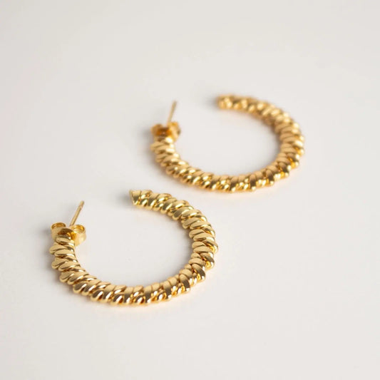 Boucles d'Oreilles Créoles Laena – Élégantes, Hypoallergéniques