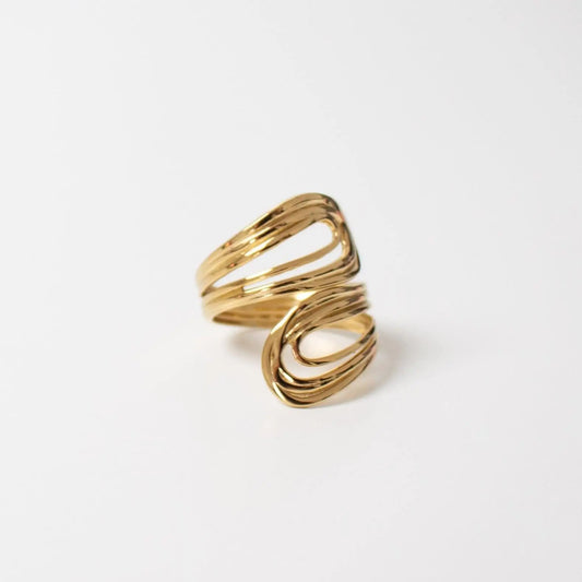 Bague Elsa - Bijoux en Acier Inoxydable – Ajustable