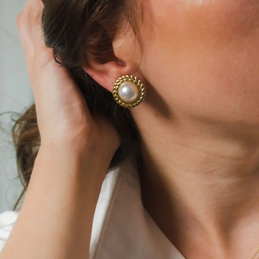 Boucles d'Oreilles Cléa à Clip – Élégantes, Hypoallergéniques en acier inoxydable