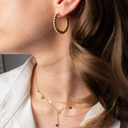 Boucles d'Oreilles Créoles Laena – Élégantes, Hypoallergéniques 