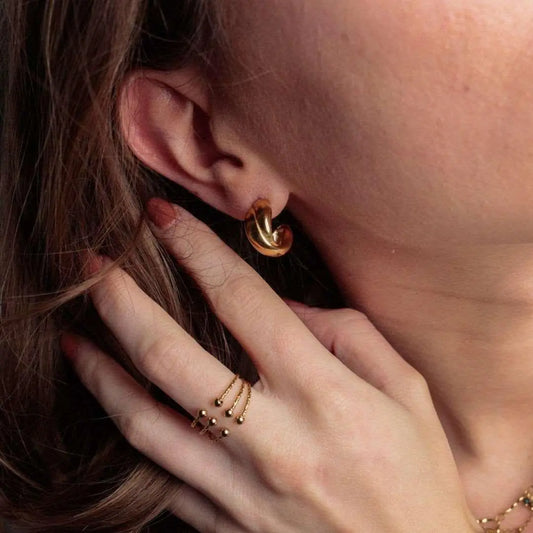 Boucles d'Oreilles Lina - Élégantes, Hypoallergéniques