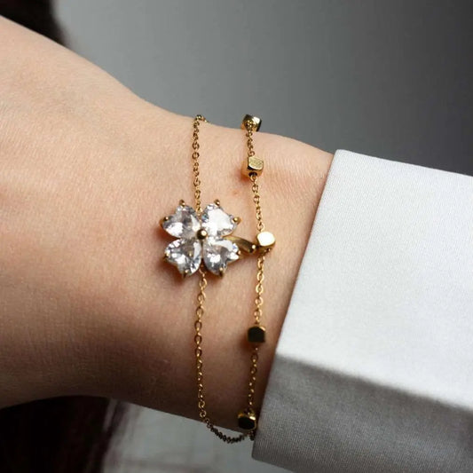 Bracelet Trèfle Felicia – Élégant et Résistant à l'Eau