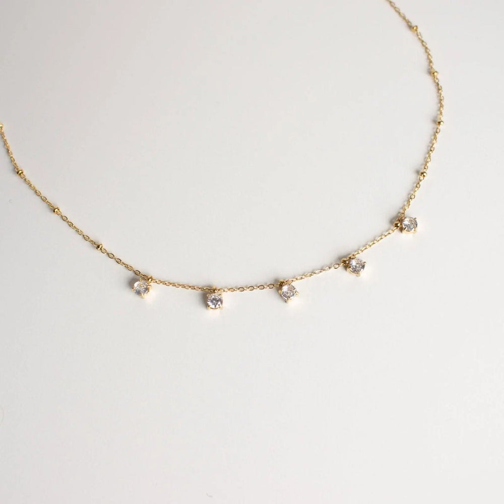 Collier Strass Happyyami Acier Inoxydable Et Alliage Chaîne