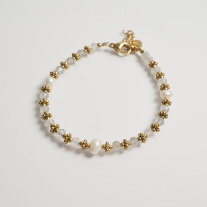 Bracelet Alicia en Labradorite — Pierre aux Reflets Changeants