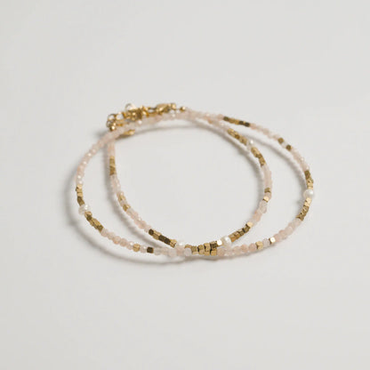 Bracelet / Choker Solène – Pierre de Soleil (2 tours / Choker)