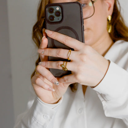 Bague Aurora – Jaspe Dalmatien