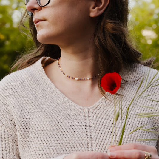 Collier Élina – Améthyste