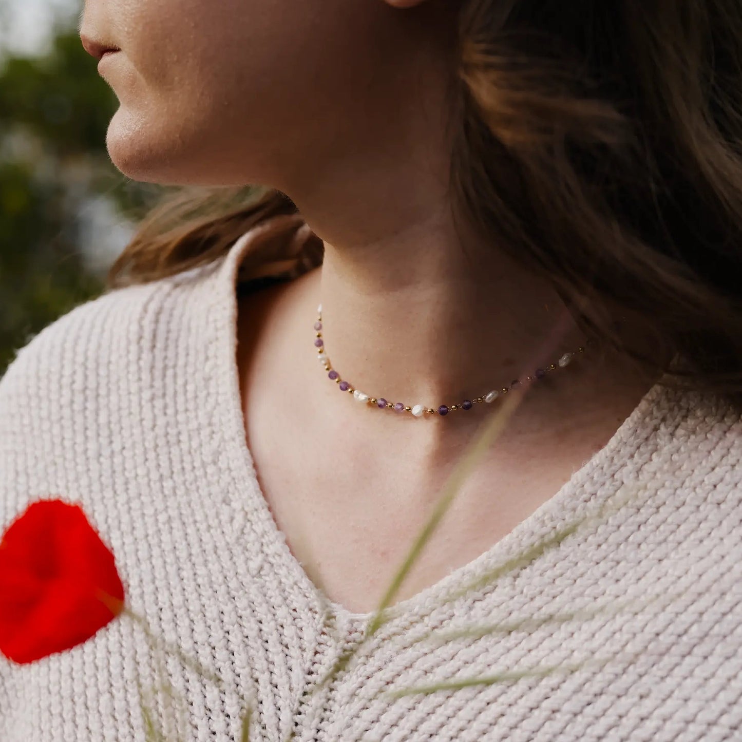 Collier Élina – Améthyste