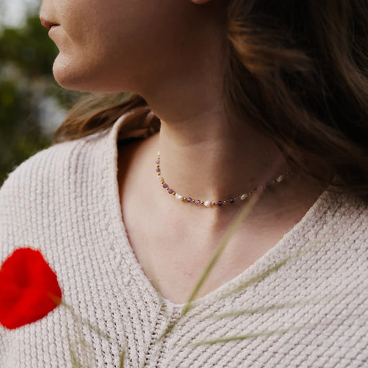 Collier Élina – Améthyste