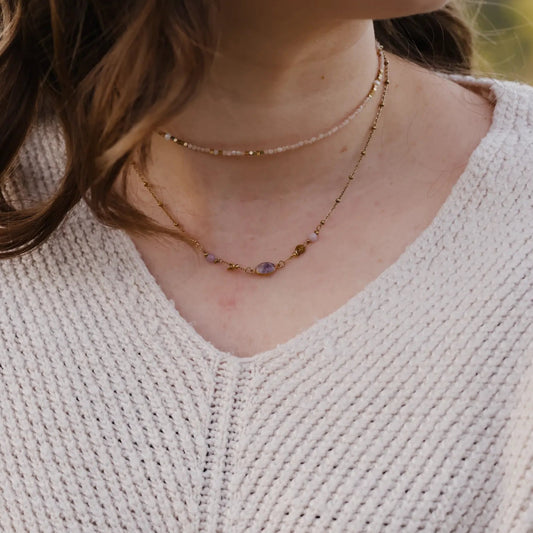 Collier Sélène – Améthyste